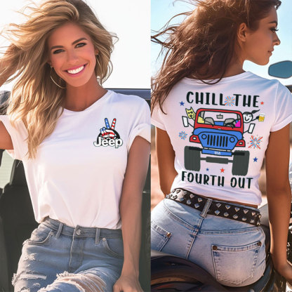 Jp Girl Chill The Fourth Out US T-Shirt