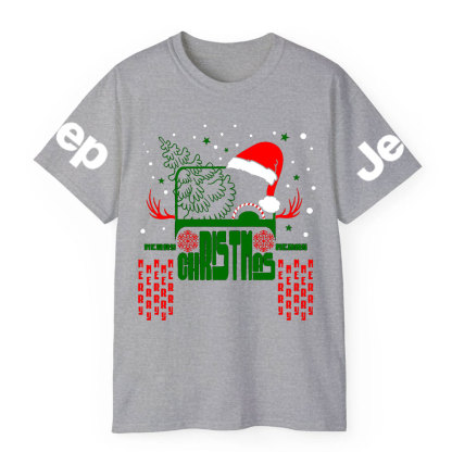 Christmas Off Road Car Santa Hat Jp T-Shirt