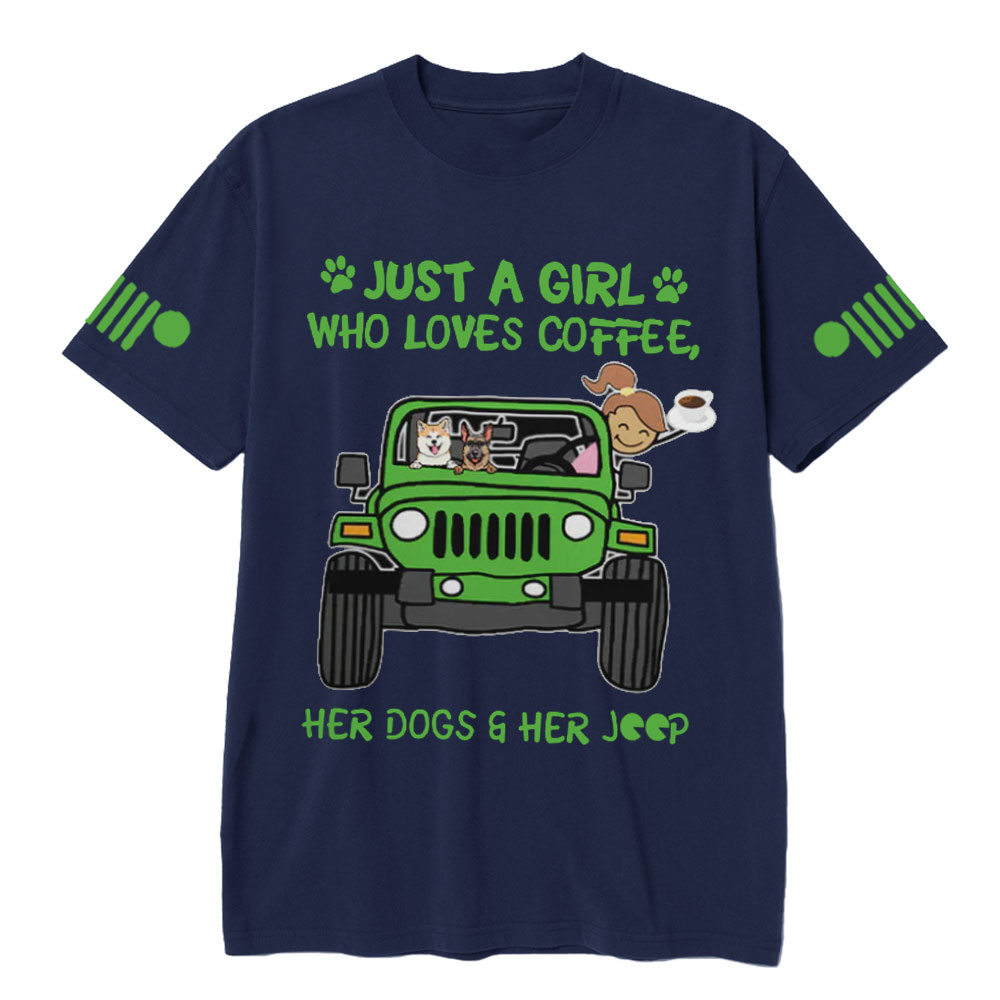 Just A Girl Who Love Coffee Jp Car T-Shirt