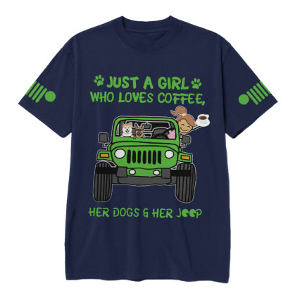 Just A Girl Who Love Coffee Jp Car T-Shirt