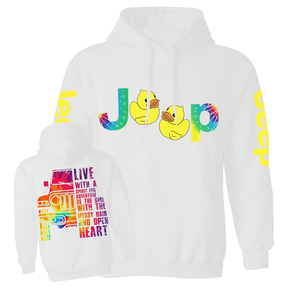 Live With A Spirit For Adventure Jp Lover Tie Dye Women Casual Hoodie