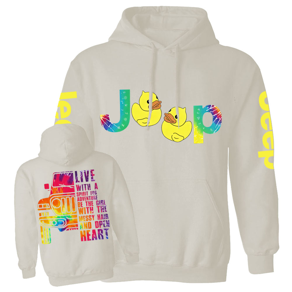 Live With A Spirit For Adventure Jp Lover Tie Dye Women Casual Hoodie
