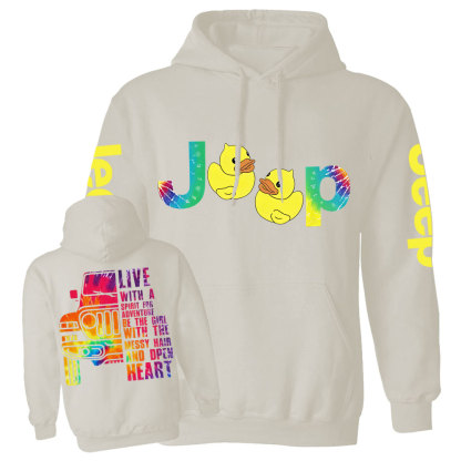 Live With A Spirit For Adventure Jp Lover Tie Dye Women Casual Hoodie