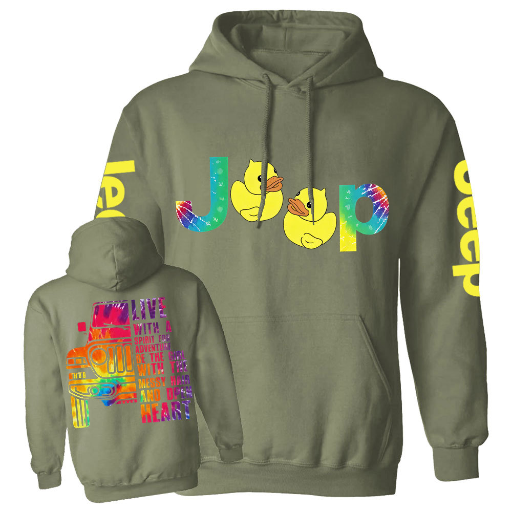Live With A Spirit For Adventure Jp Lover Tie Dye Women Casual Hoodie