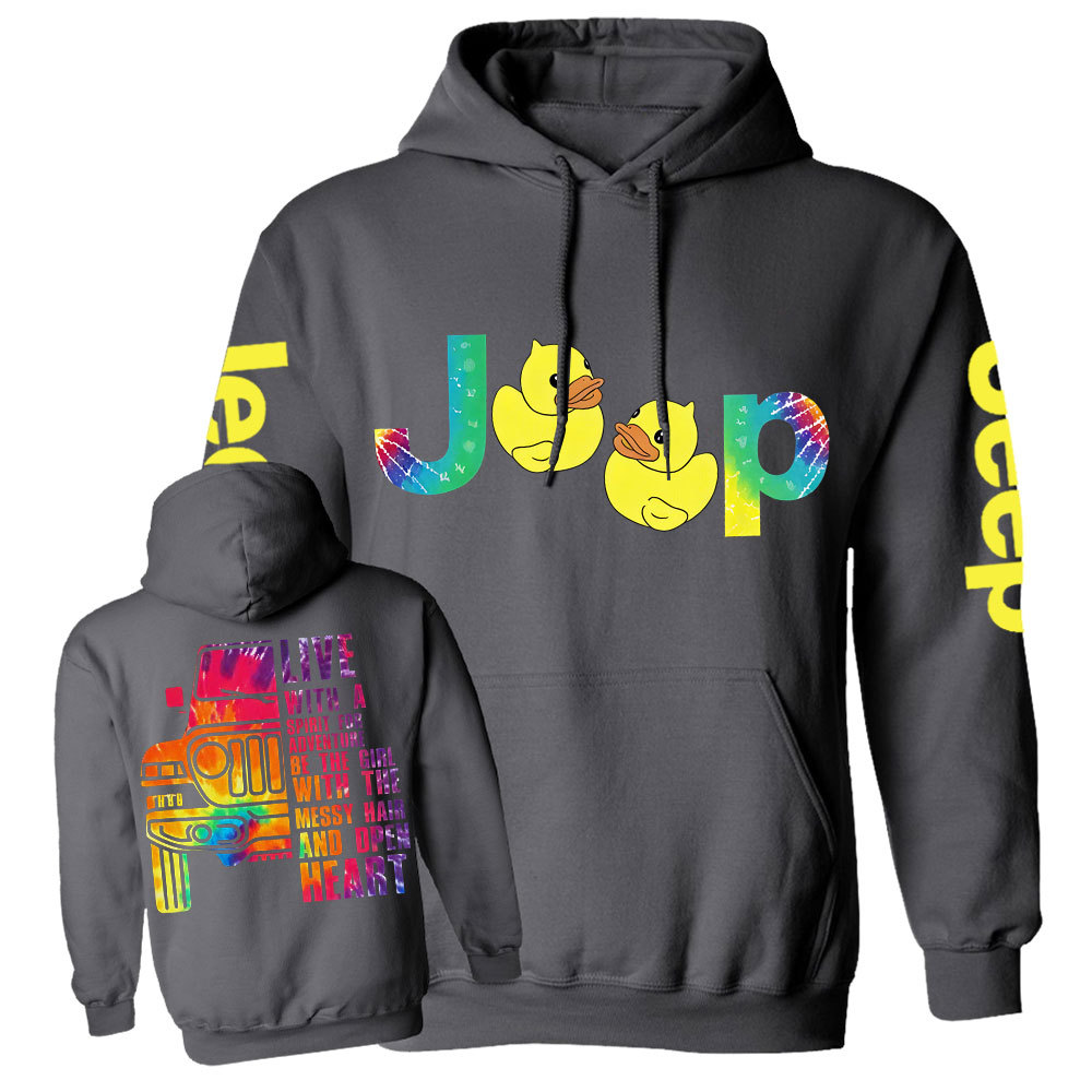 Live With A Spirit For Adventure Jp Lover Tie Dye Women Casual Hoodie