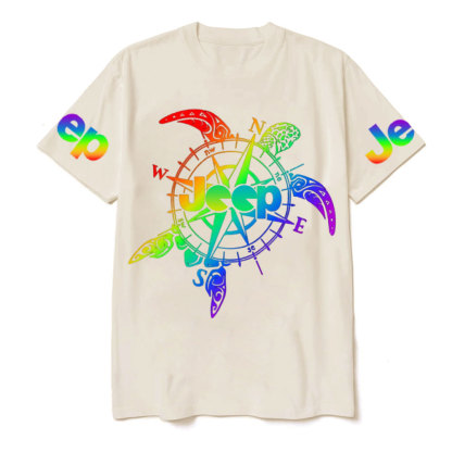 Sea Turtle Compass Jp Colorful T-Shirt
