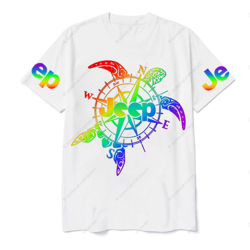 Sea Turtle Compass Jp Colorful T-Shirt