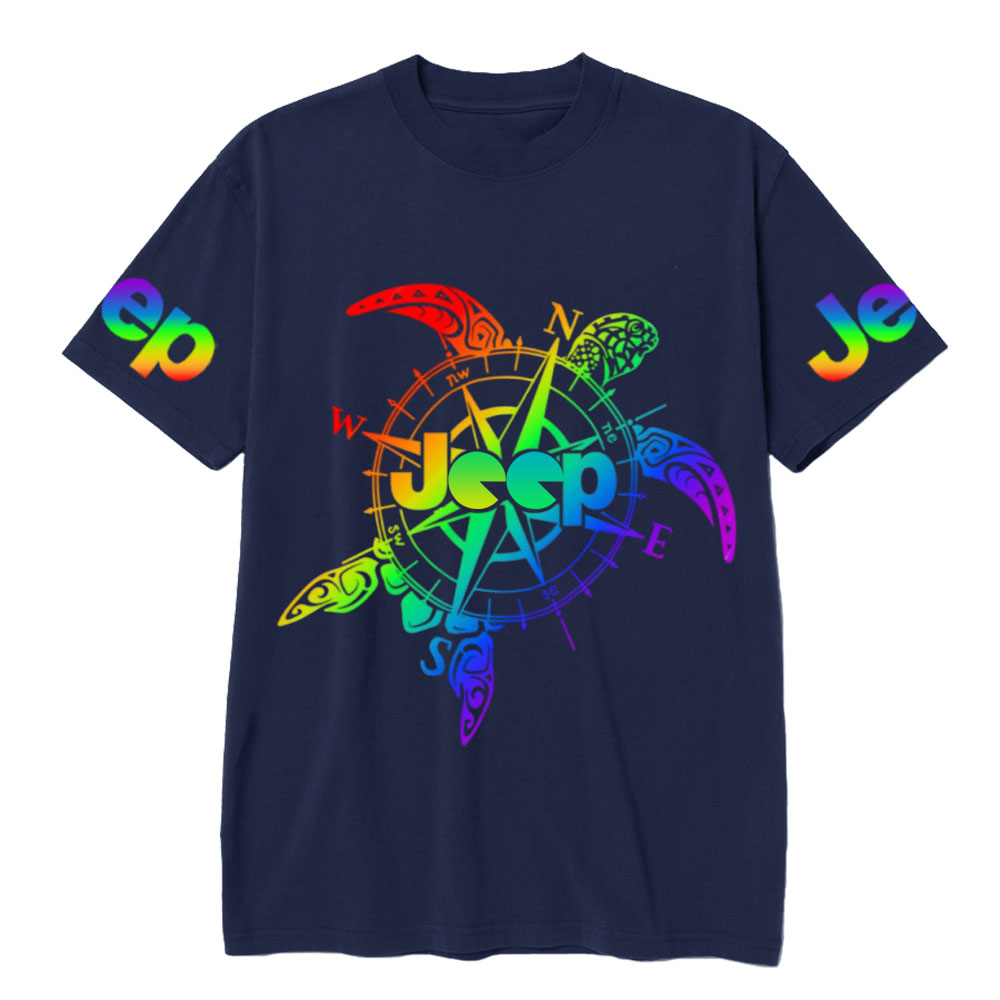 Sea Turtle Compass Jp Colorful T-Shirt
