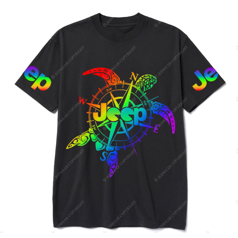 Sea Turtle Compass Jp Colorful T-Shirt