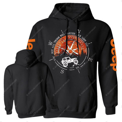Not All Those Who Wander Are Lost Jp Compass Casual Hoodie