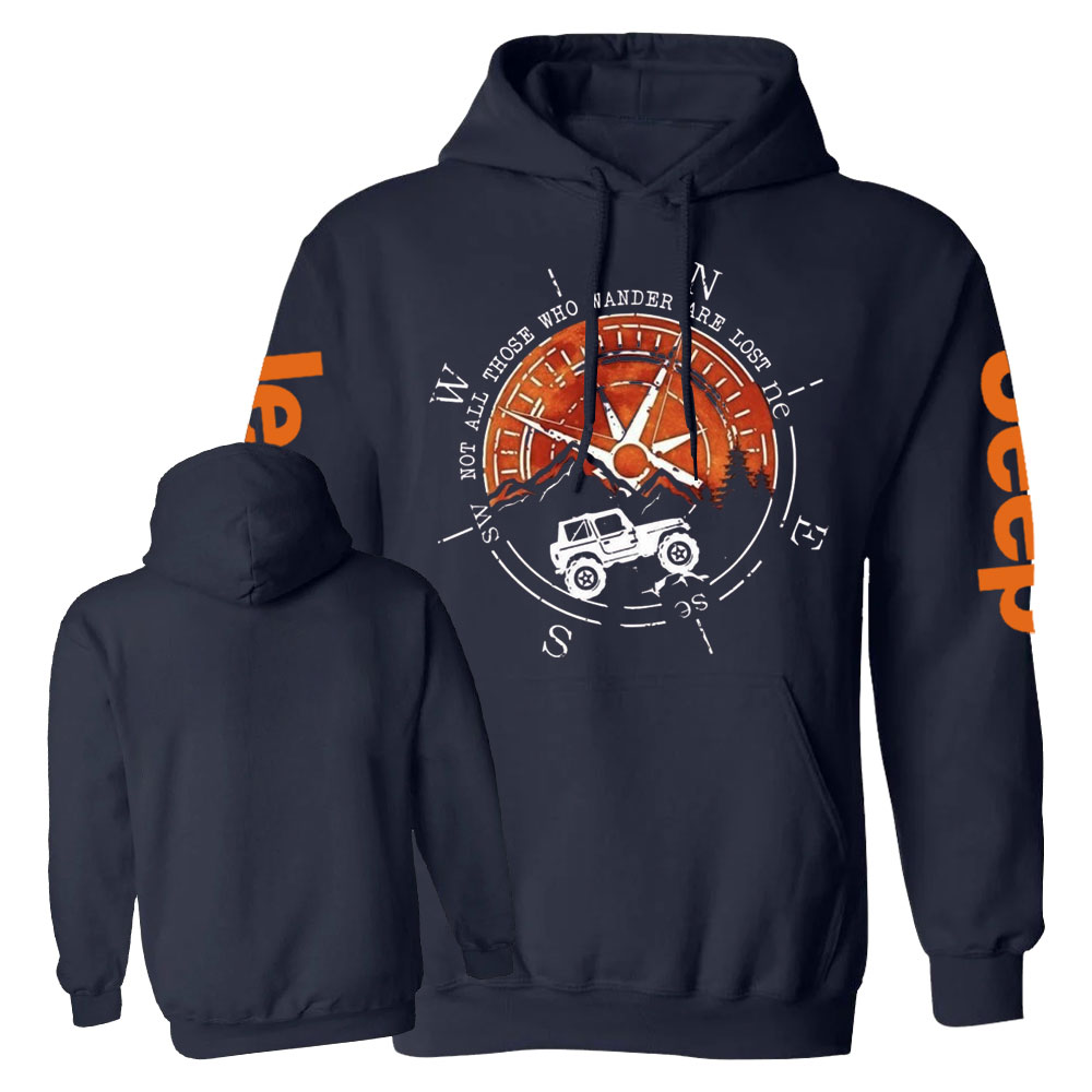 Not All Those Who Wander Are Lost Jp Compass Casual Hoodie