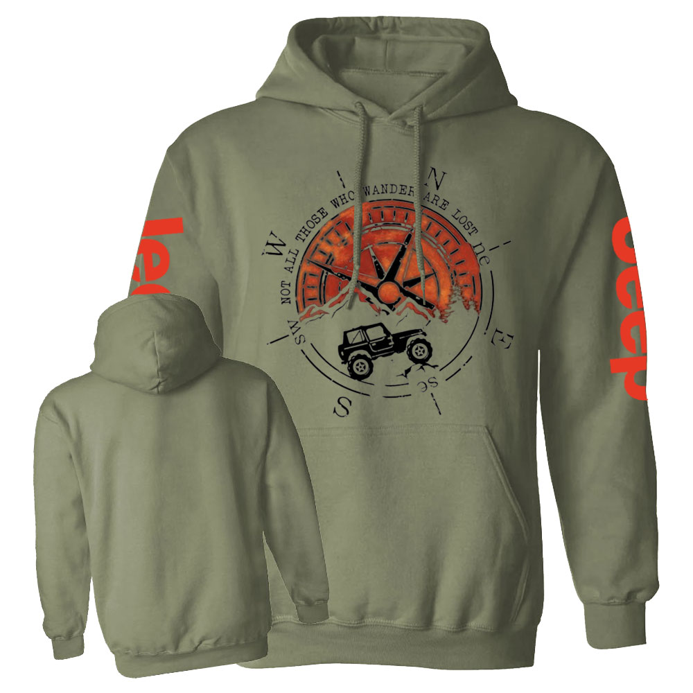 Not All Those Who Wander Are Lost Jp Compass Casual Hoodie