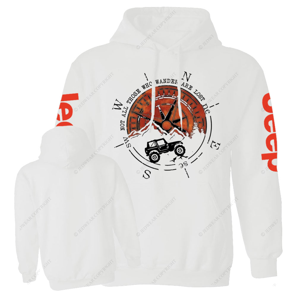 Not All Those Who Wander Are Lost Jp Compass Casual Hoodie