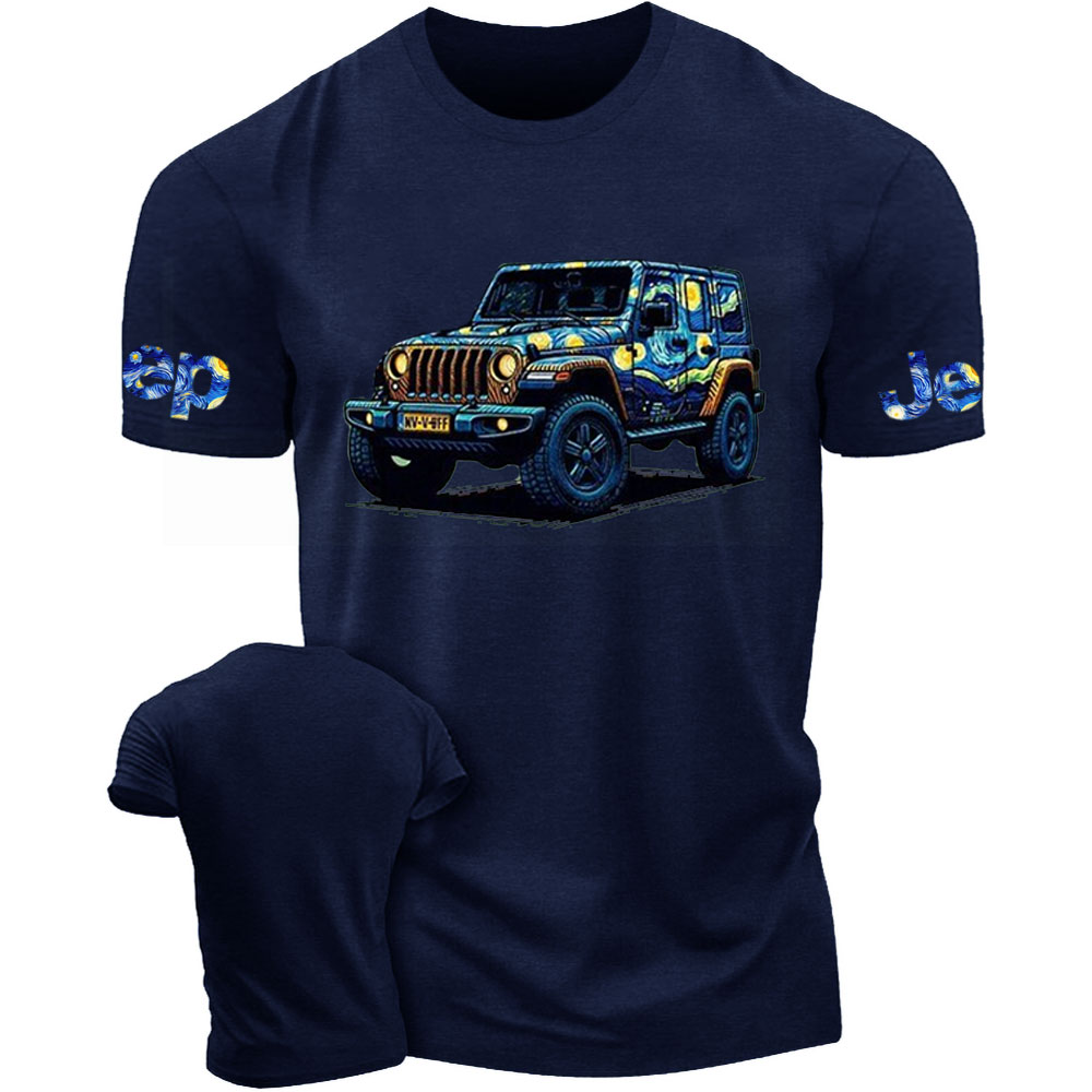 Go Out and Paint Stars with Jp Starry Moon Night Van Gogh T-Shirt