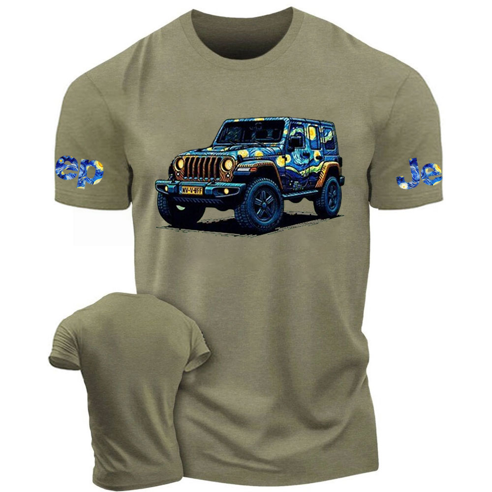 Go Out and Paint Stars with Jp Starry Moon Night Van Gogh T-Shirt