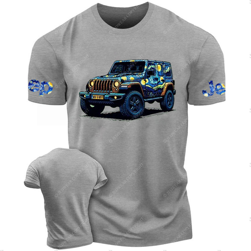 Go Out and Paint Stars with Jp Starry Moon Night Van Gogh T-Shirt