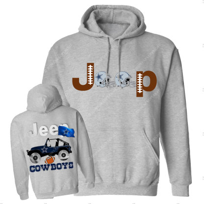Cowboys Flag Blue Helemet Jp Casual Hoodie
