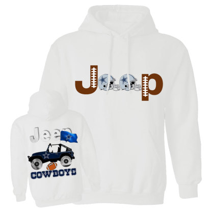 Cowboys Flag Blue Helemet Jp Casual Hoodie