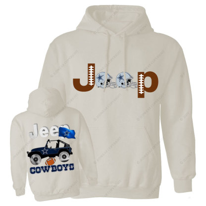 Cowboys Flag Blue Helemet Jp Casual Hoodie