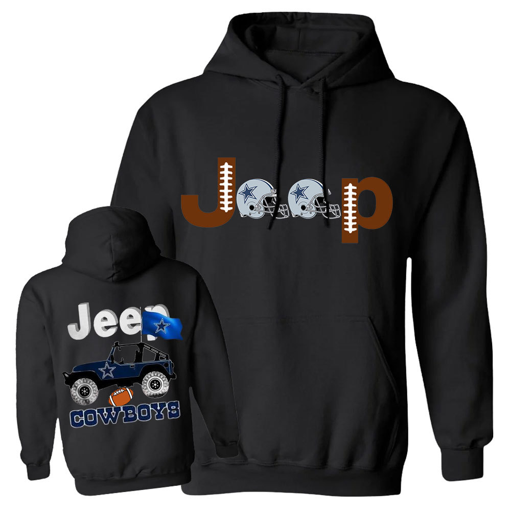 Cowboys Flag Blue Helemet Jp Casual Hoodie