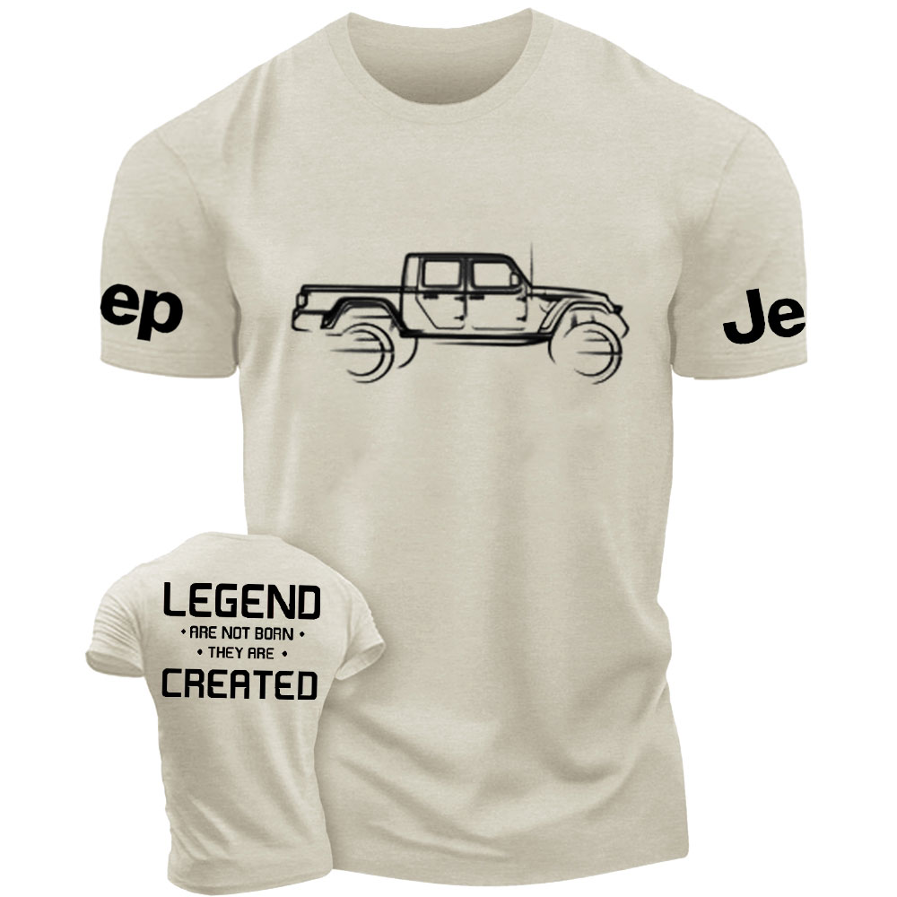 Jp Gladiator Outline Legend Are Not Born, They Are Created T-Shirt