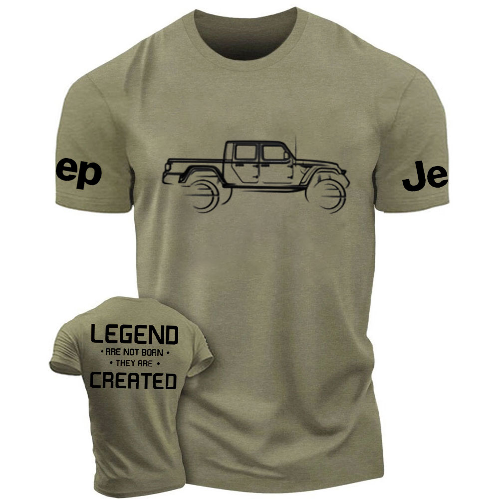 Jp Gladiator Outline Legend Are Not Born, They Are Created T-Shirt