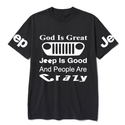 God Is Great, Jp Is Good and People Are Crazy Jp Grille T-Shirt