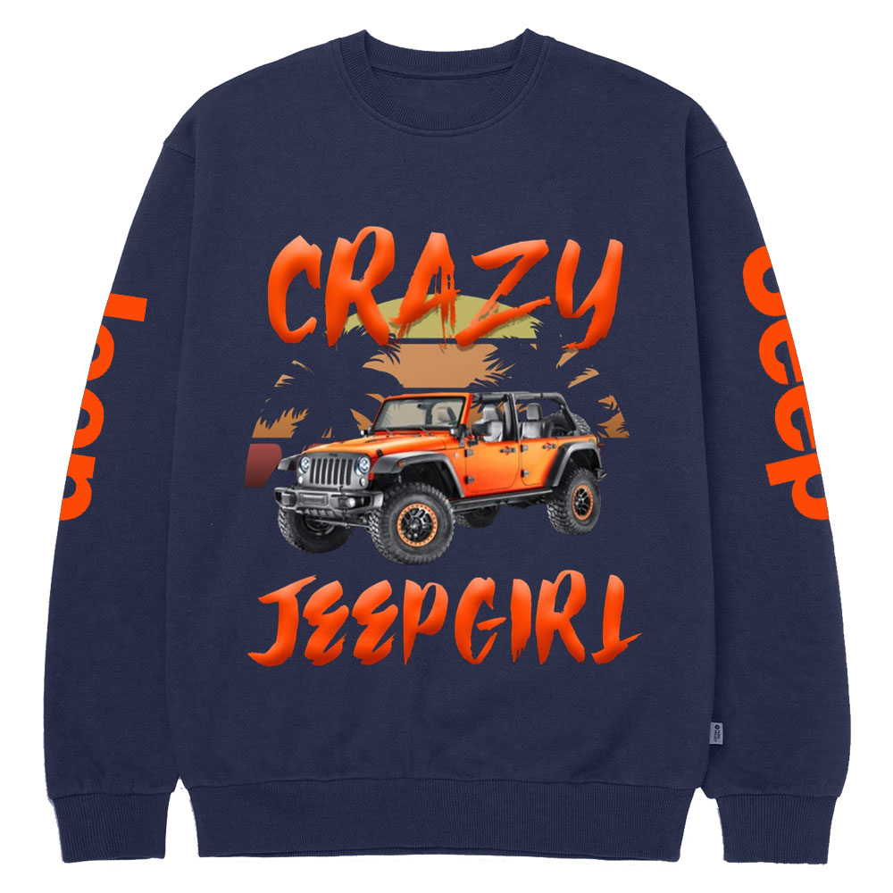 Crazy Jp Girl Crew Neck Sweatshirt