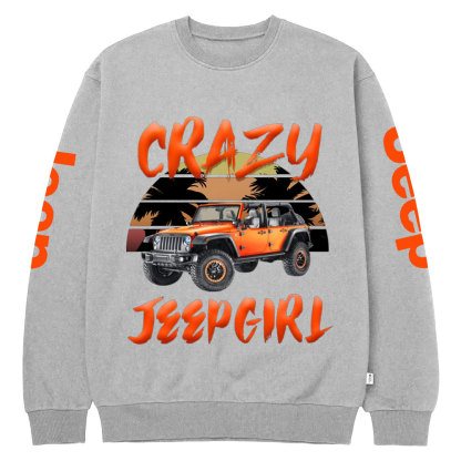 Crazy Jp Girl Crew Neck Sweatshirt