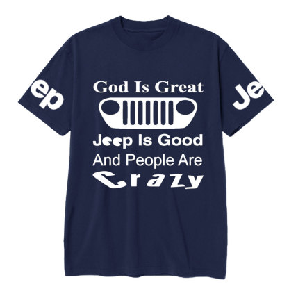 God Is Great, Jp Is Good and People Are Crazy Jp Grille T-Shirt