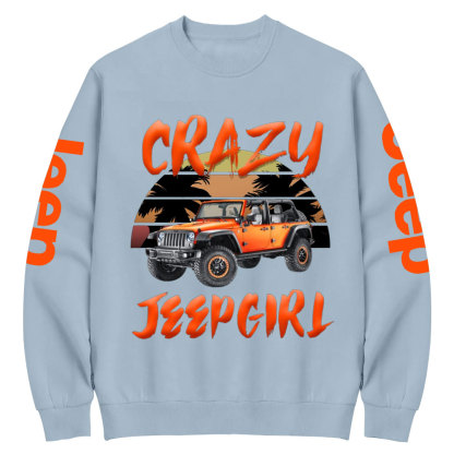 Crazy Jp Girl Crew Neck Sweatshirt