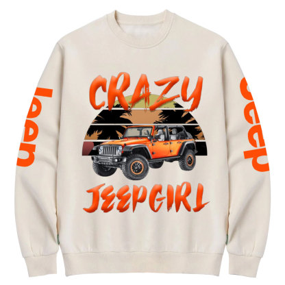 Crazy Jp Girl Crew Neck Sweatshirt