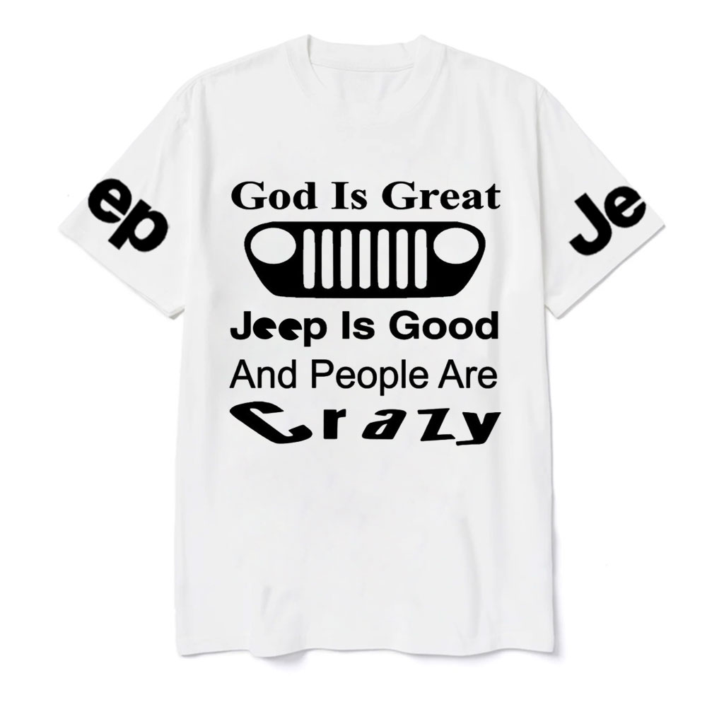 God Is Great, Jp Is Good and People Are Crazy Jp Grille T-Shirt
