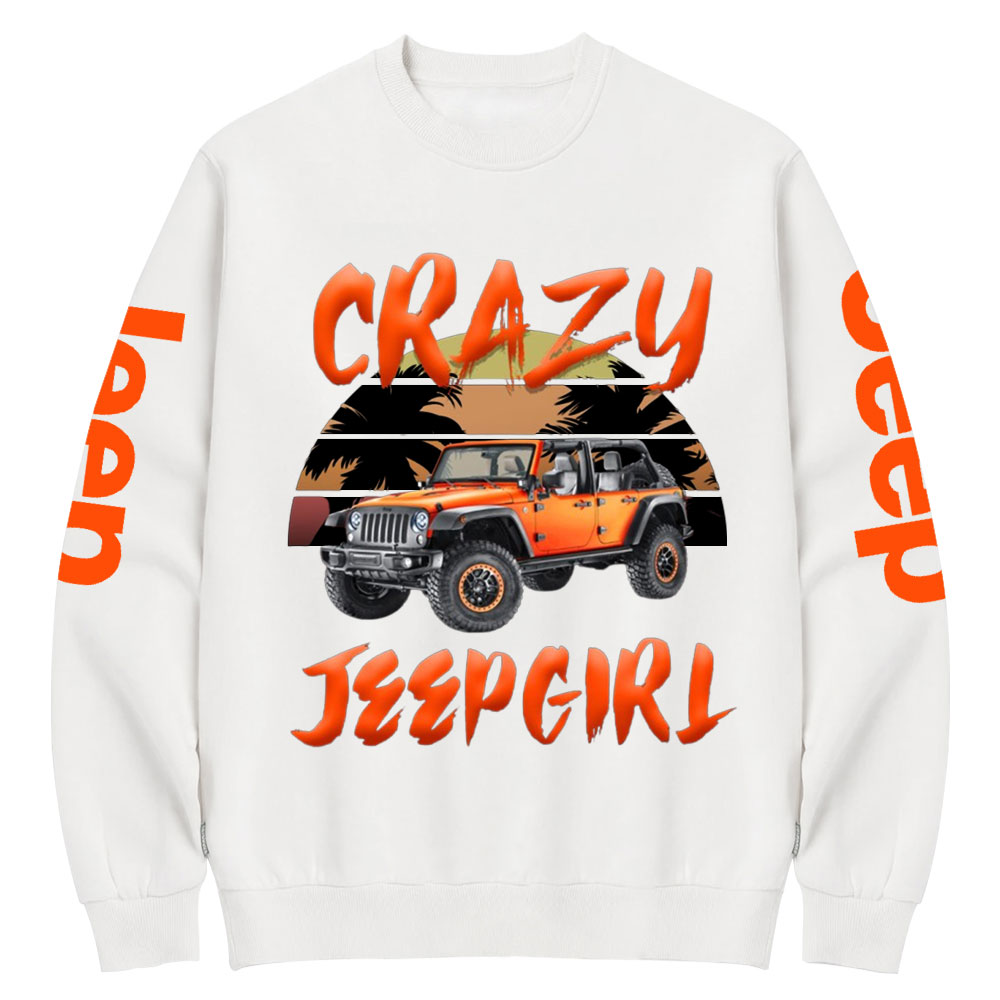 Crazy Jp Girl Crew Neck Sweatshirt