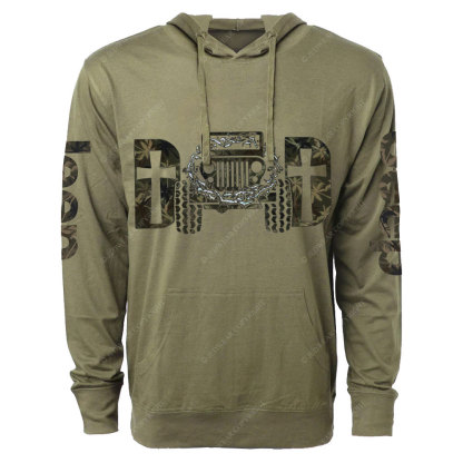 Jp Dad Religious Oversized Lightweight Hoodie