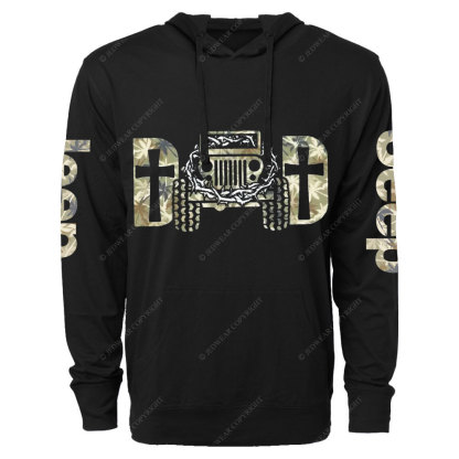 Jp Dad Religious Oversized Lightweight Hoodie