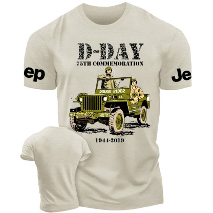 D-DAY 75th Commemoration Veteran Rough Rider Jp T-shirt