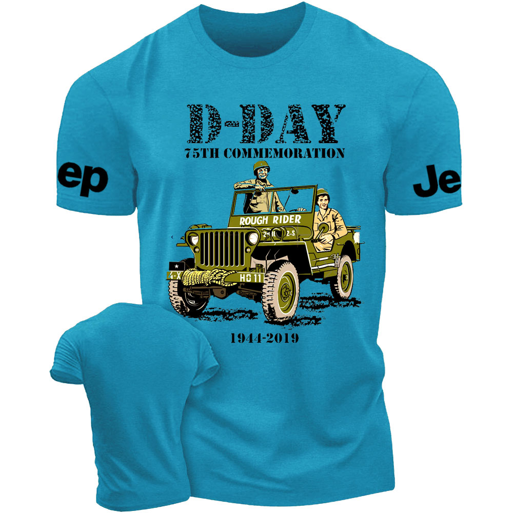 D-DAY 75th Commemoration Veteran Rough Rider Jp T-shirt