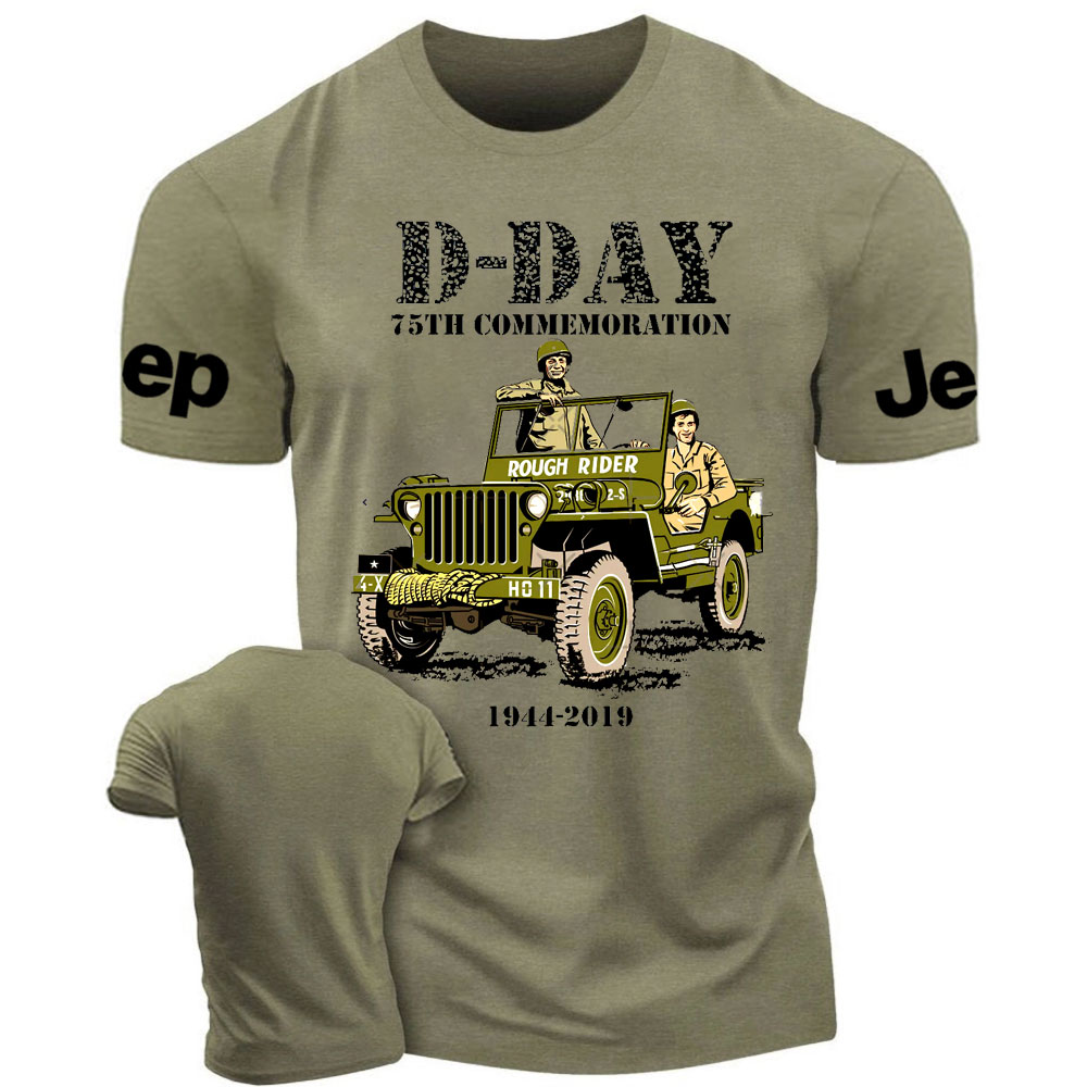 D-DAY 75th Commemoration Veteran Rough Rider Jp T-shirt
