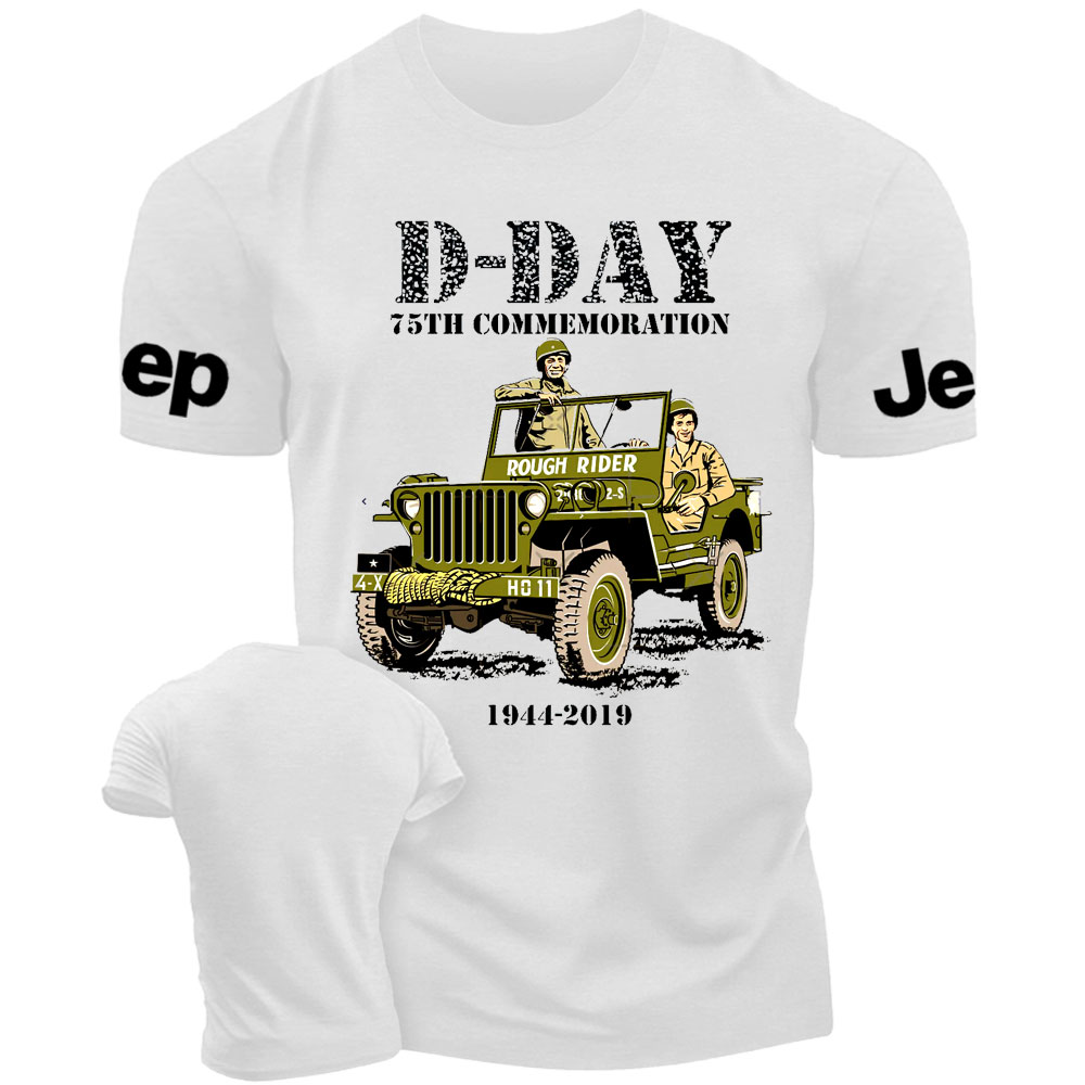D-DAY 75th Commemoration Veteran Rough Rider Jp T-shirt