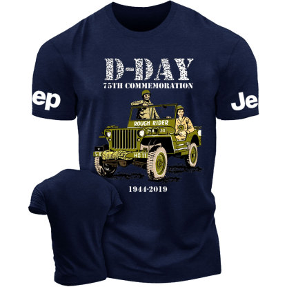D-DAY 75th Commemoration Veteran Rough Rider Jp T-shirt