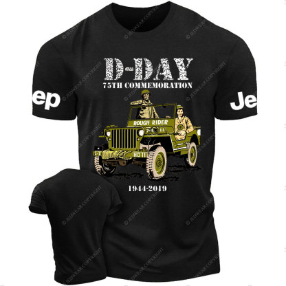 D-DAY 75th Commemoration Veteran Rough Rider Jp T-shirt