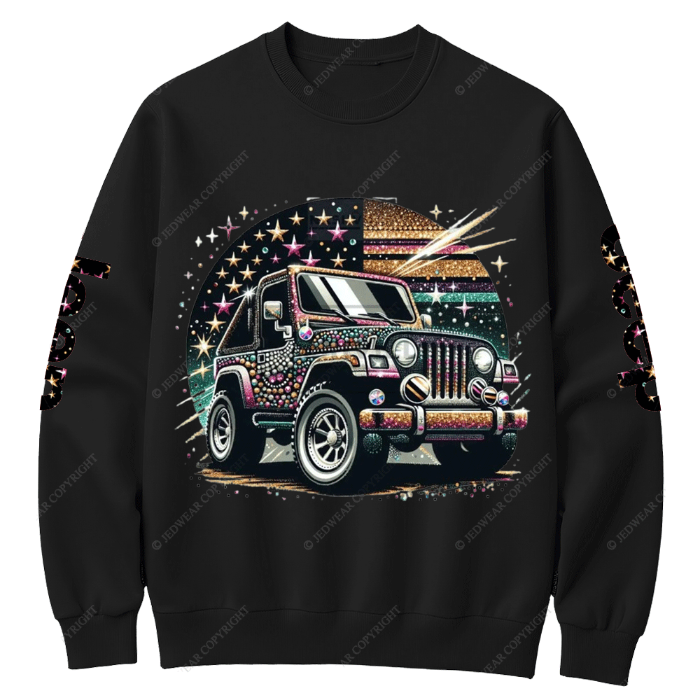 Jp with Bling Crew Neck Sweatshirt