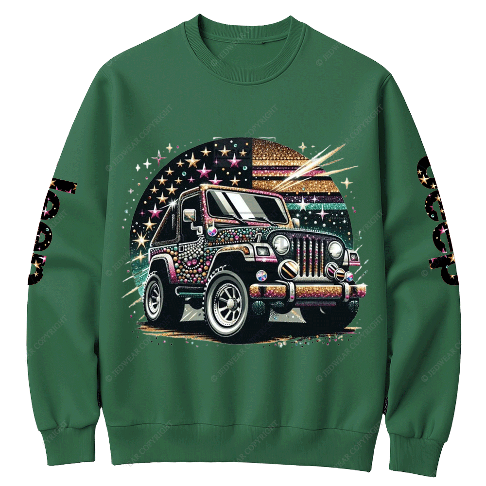 Jp with Bling Crew Neck Sweatshirt