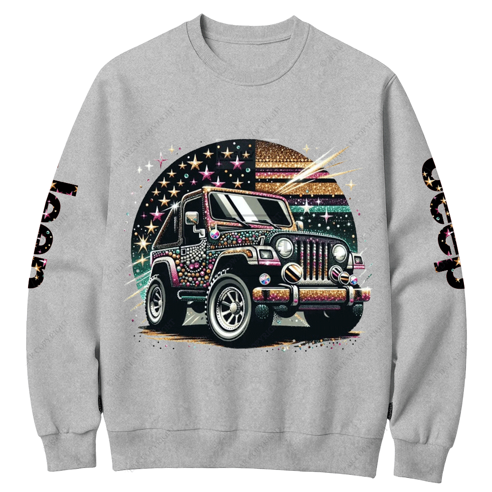 Jp with Bling Crew Neck Sweatshirt