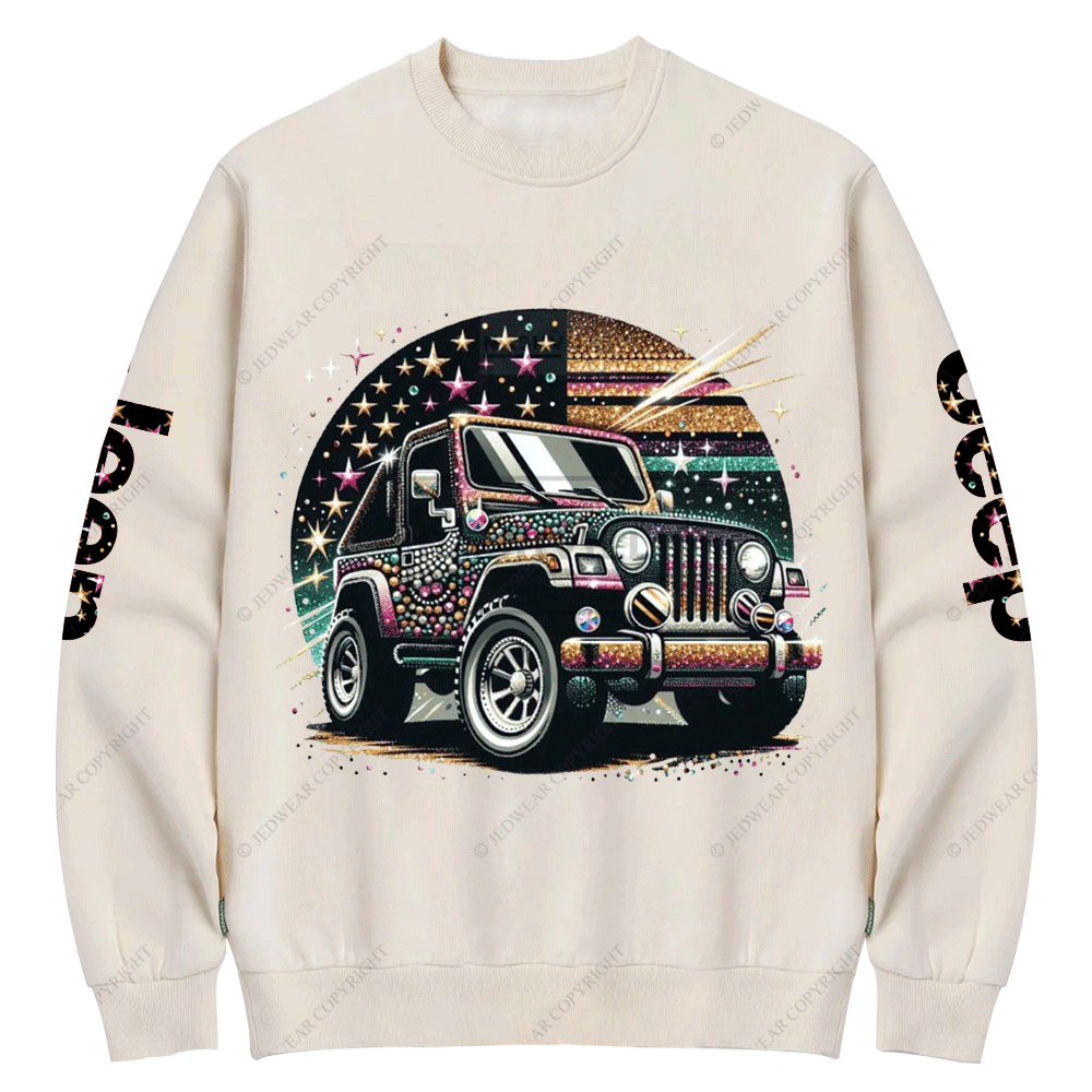 Jp with Bling Crew Neck Sweatshirt
