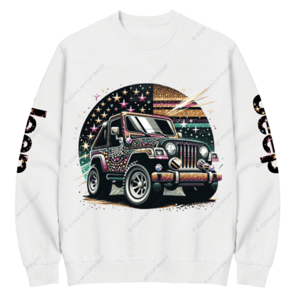 Jp with Bling Crew Neck Sweatshirt