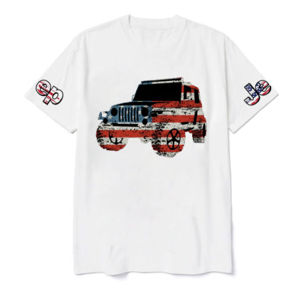 Jping in American Flag Design T-Shirt