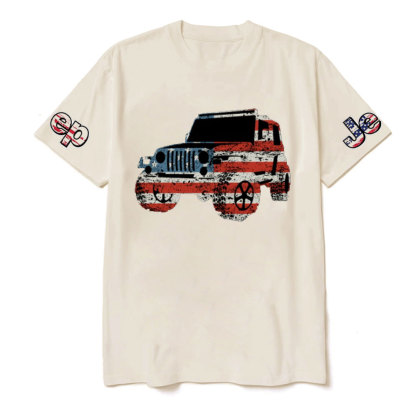 Jping in American Flag Design T-Shirt
