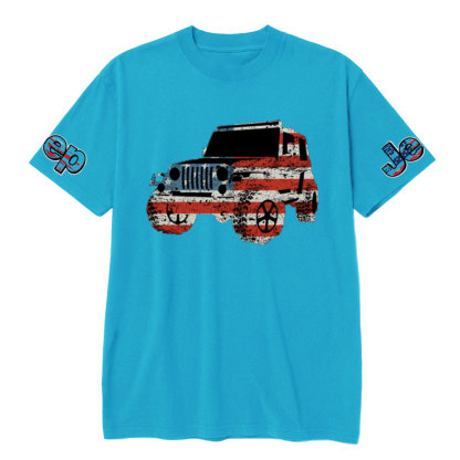 Jping in American Flag Design T-Shirt